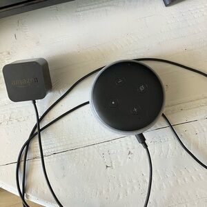 Amazon Echo Dot Smart Speaker in Black and Gray